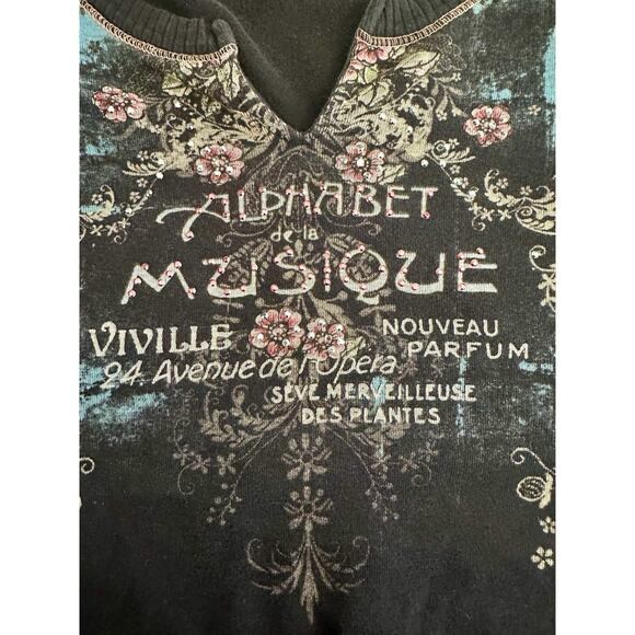 Vtg Y2K Vanilla Sugar Size Small Jeweled French Boho Whimsy - Picture 3 of 7